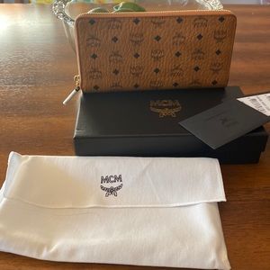 Brand new large MCM wallet never used